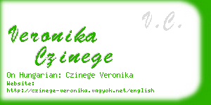 veronika czinege business card